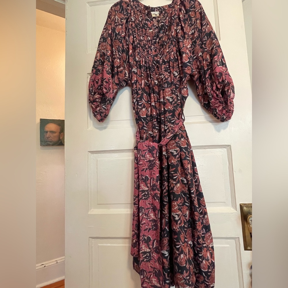 Apiece Apart Evi Pintuck Silk Dress size 4